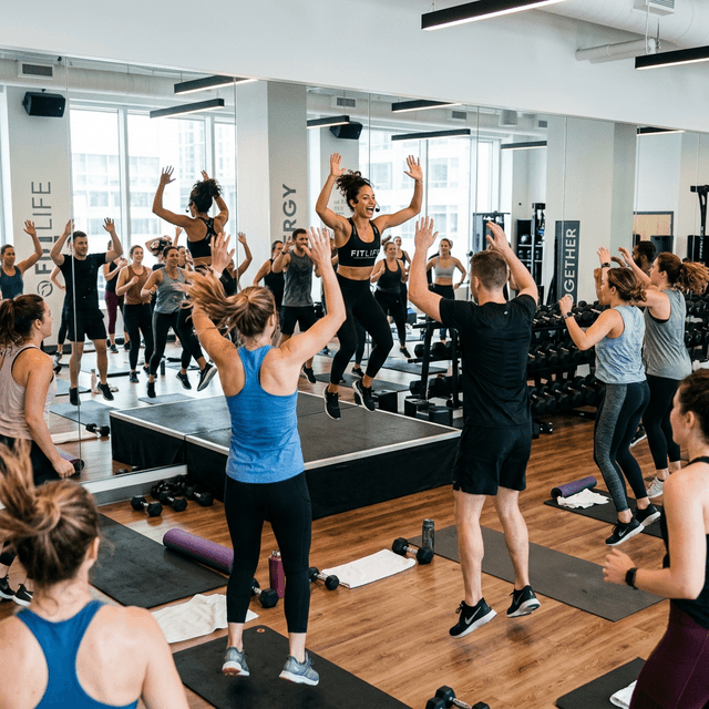 Class Scheduling interface on YouFit app